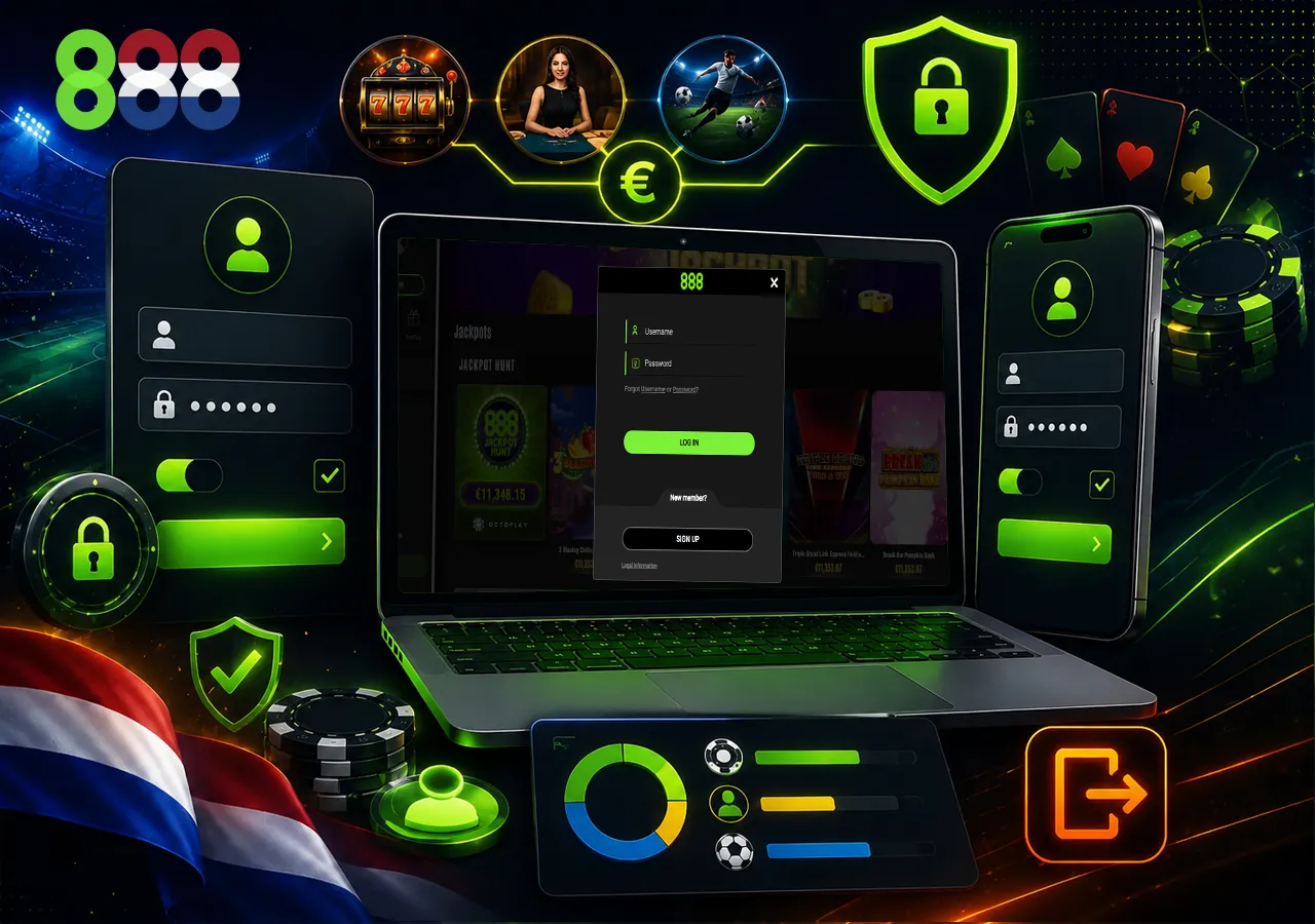 Login gids voor desktop en mobiel casino gebruik