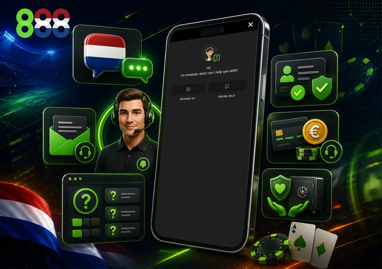 Klantenservice met chat, e-mail en ondersteuning